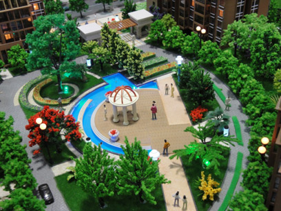 小區(qū)景觀模型 小區(qū)景觀模型